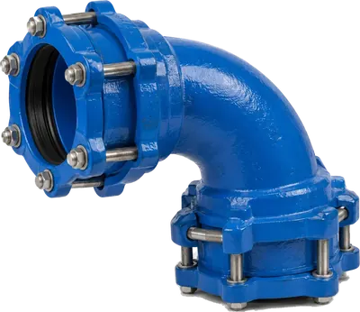 Restrained fittings for PE and uPVC pipe, pipe fittings and flanges from Iron Republic PH